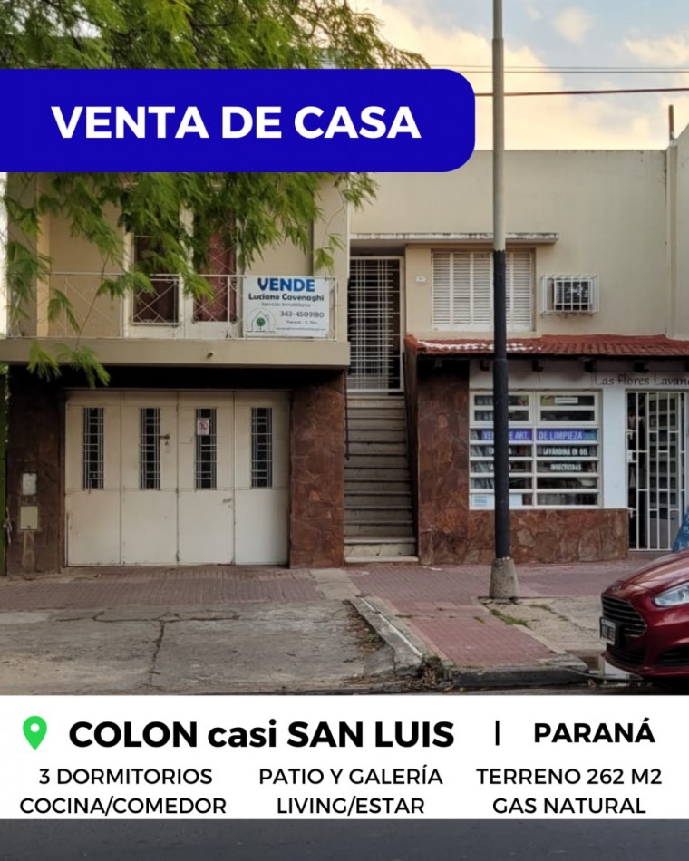 VENTA de CASA CENTRICA - COLON, PARANA