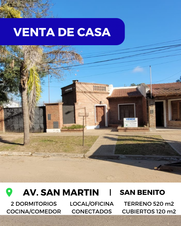 VENTA de GRAN CASA - SAN MARTIN, SAN BENITO