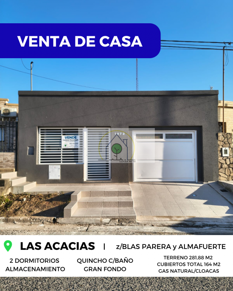 RETASADA, APTA CREDITO HIPOTECARIO!!VENTA de CASA A ESTRENAR - LAS ACACIAS, PARANA