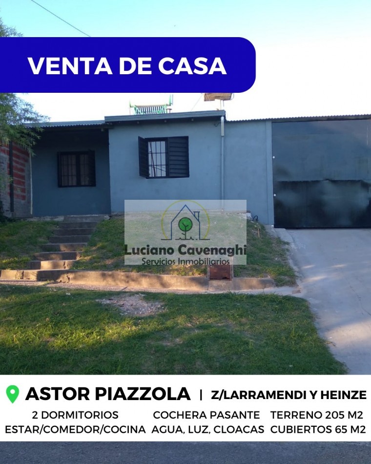  VENTA de CASA - ASTOR PIAZZOLA, PARANA