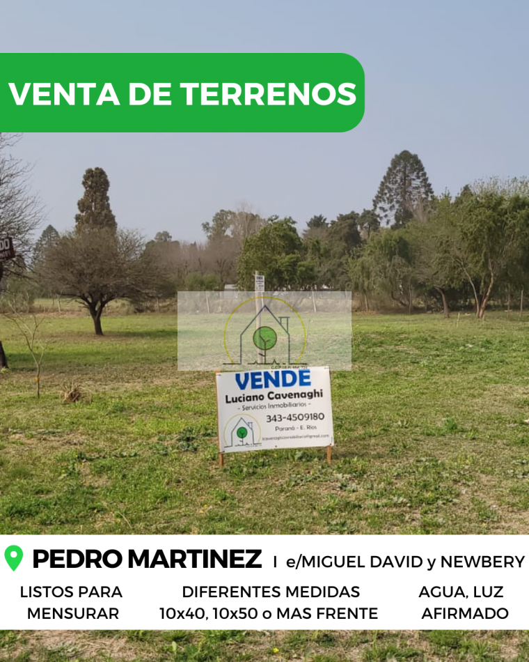 VENTA de TERRENOS - PEDRO MARTINEZ, PARANA