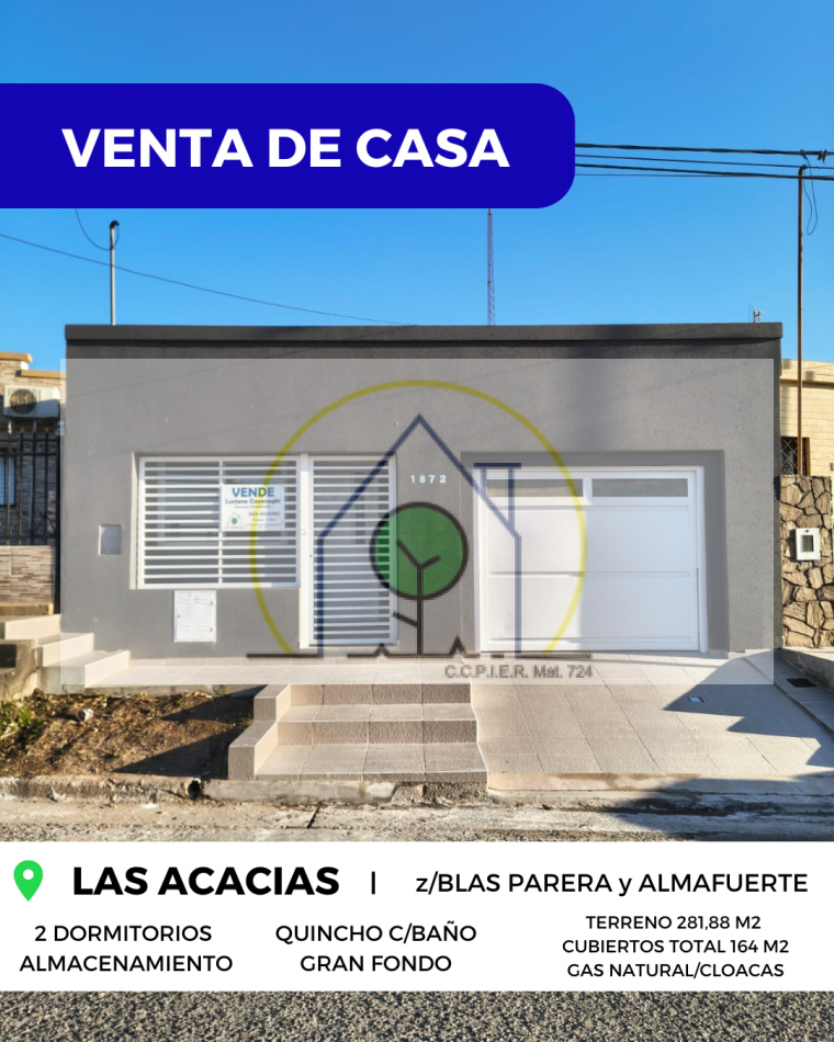 VENTA de CASA A ESTRENAR - PROVINCIAS UNIDAS, PARANA