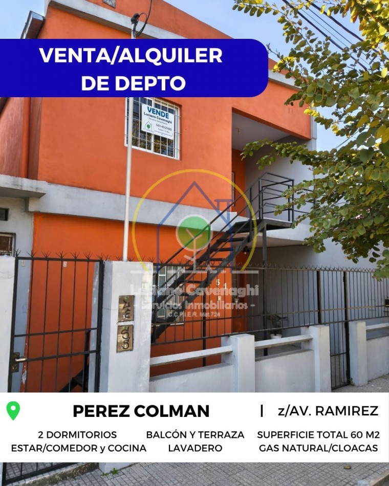 🏡 ALQUILER o VENTA de DEPARTAMENTO - PEREZ COLMAN, PARANA 🌳